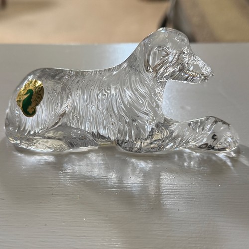 Waterford crystal irish dog - waterford,