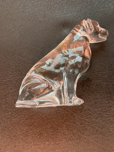 Waterford crystal sitting dog - waterford,